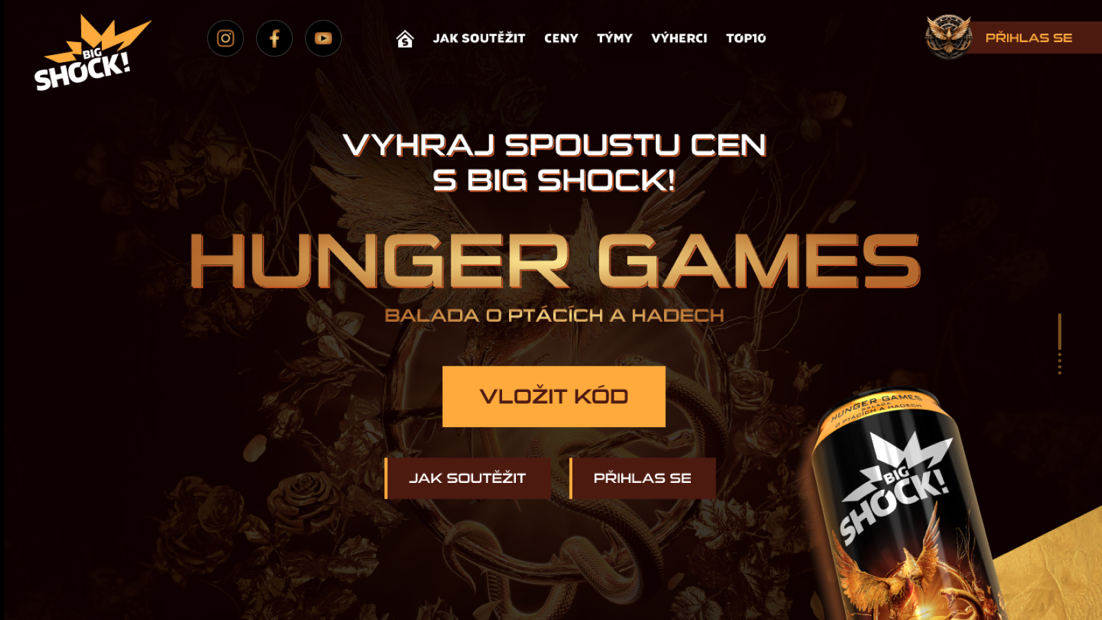 Hunger Games — ornamentální fantasy zlato