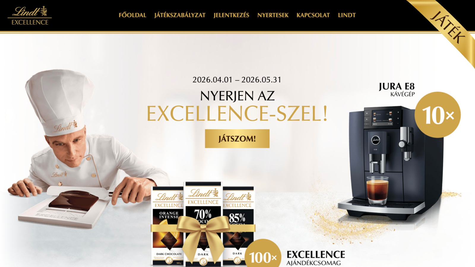 Excellence HU — stejná kampaň, maďarská lokalizace